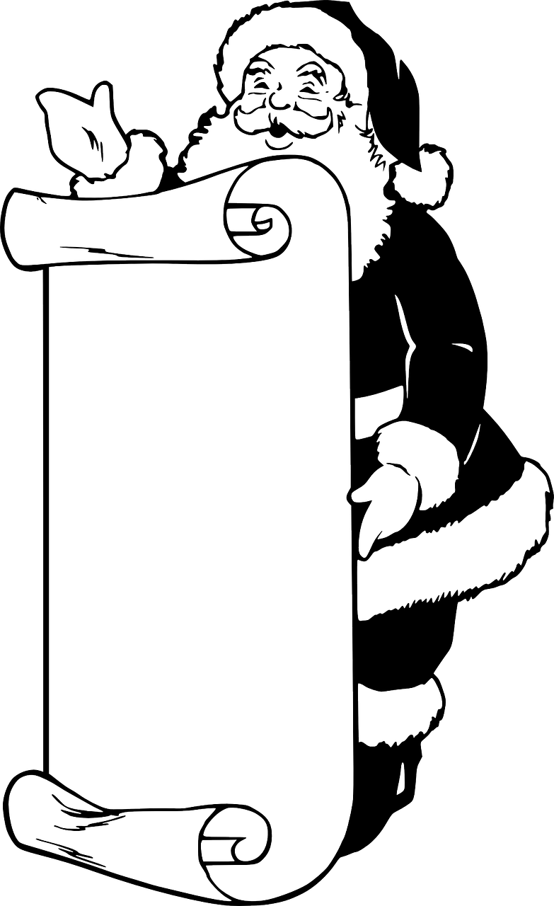 Letter To Santa Coloring Pages Clipart (783x1280), Png Download