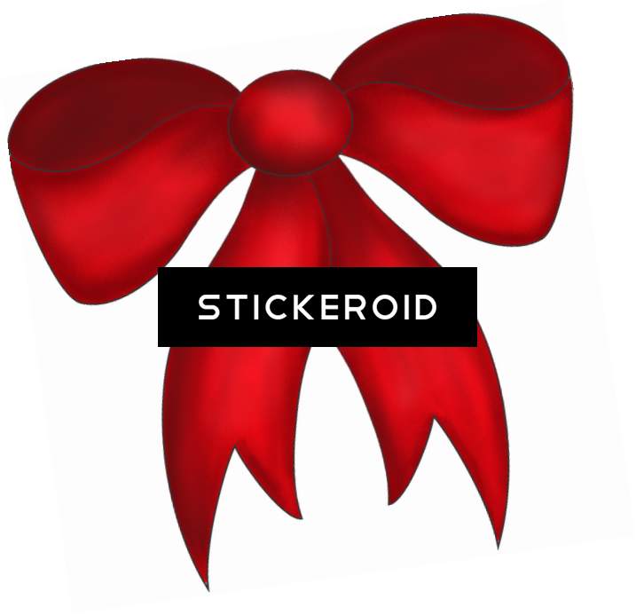 Christmas Bow Clipart (717x693), Png Download