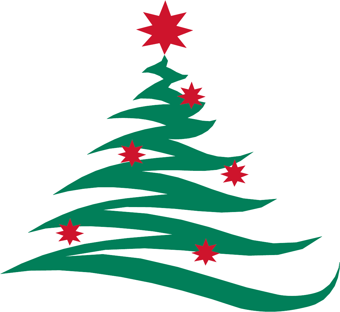 Martha's Parish Christmas Party Venus Demilo - Christmas Tree Logo Png Clipart (1125x1050), Png Download