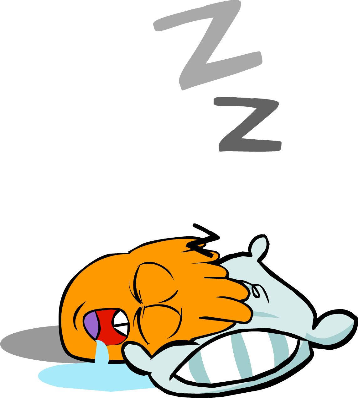 Sleep Clipart - Club Penguin Sleep - Png Download (1143x1268), Png Download
