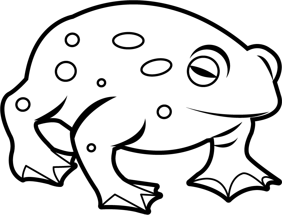 December 31, - Clip Art Black And White Toad - Png Download (906x689), Png Download