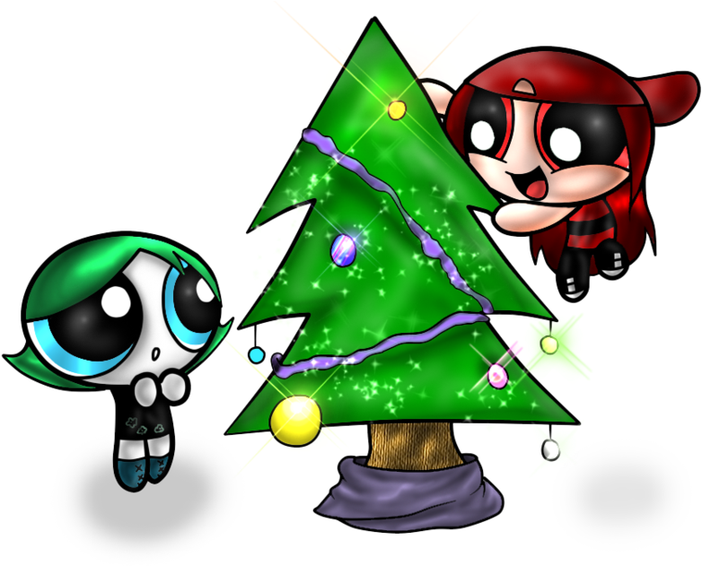 Christmas Tree By *psy-alien9 On Clipart Library - Picher - Png Download (900x703), Png Download