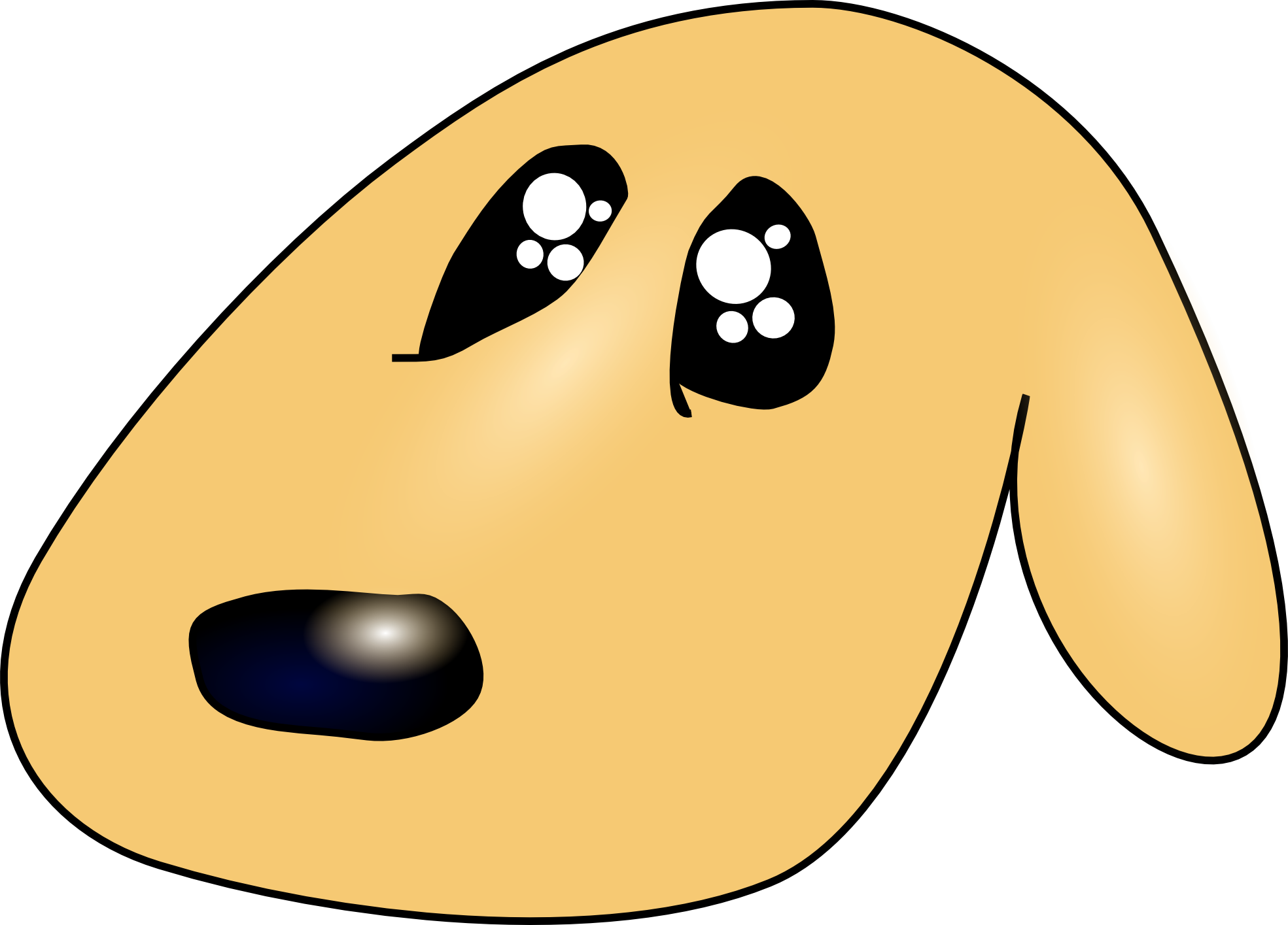 Clipart Info - Sad Dog Clipart Transparent Background - Png Download (1969x1415), Png Download
