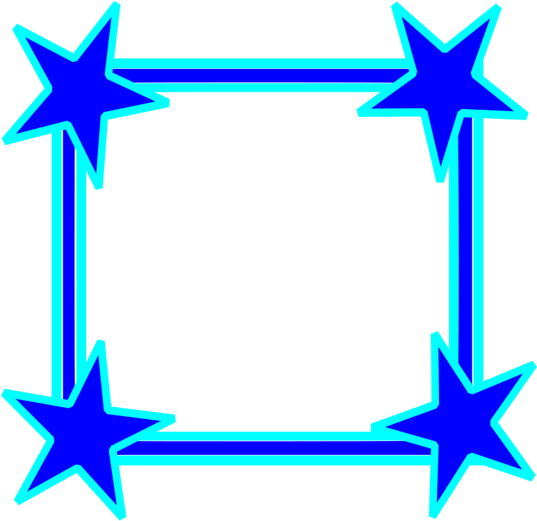 Bright - Star Frame Clipart (800x778), Png Download