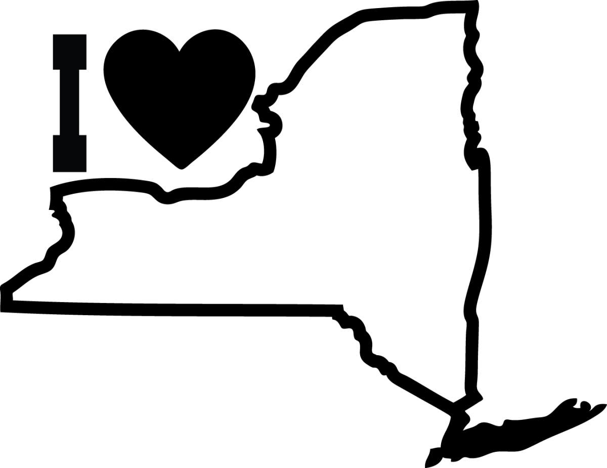 State Of New York Clipart - New York City State Outline - Png Download (1200x925), Png Download