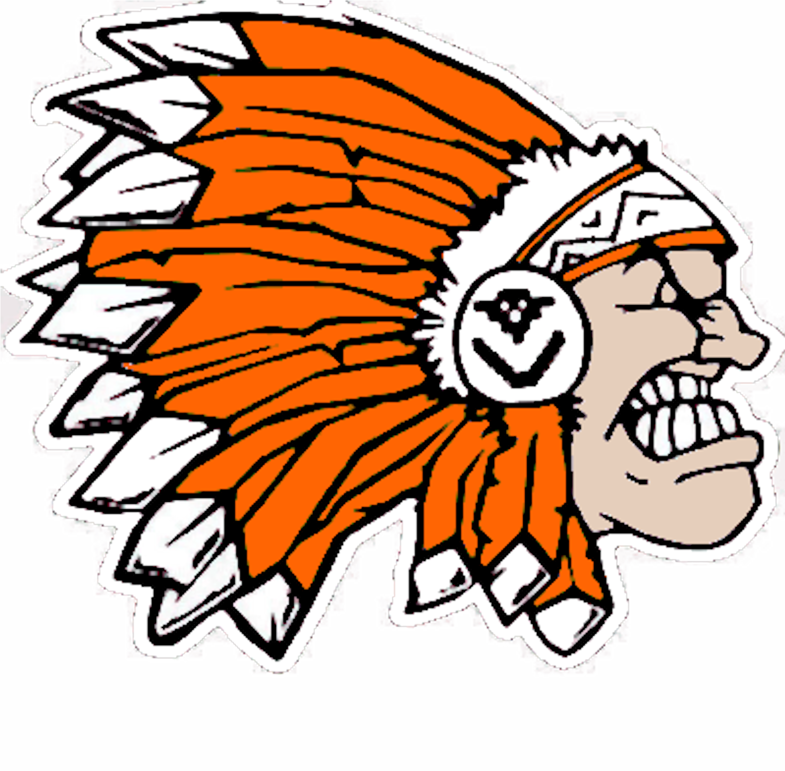 Indians Orange Cut Image - Art Clipart (1809x1713), Png Download