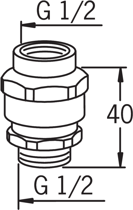 261031 Oras, Vacuum Breaker, Type Hb, - Imusuoja Clipart (684x1080), Png Download