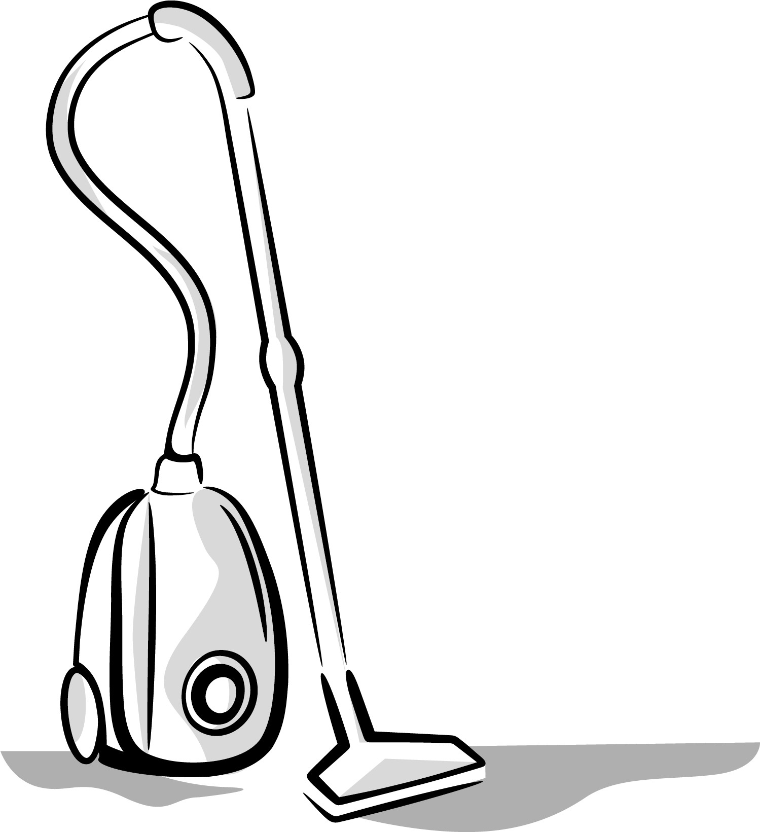 Image Royalty Free Stock Vacuum Cleaner Drawing At - Vacuum Cleaner Drawing Clipart (1538x1693), Png Download