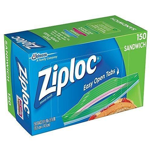Ended - Ziploc Sandwhich Bags 150 Ct ... Clipart (1000x1000), Png Download