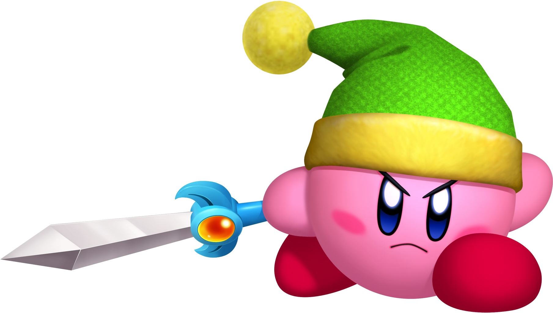Kirby Clipart Sword - Kirby Return To Dreamland Kirby - Png Download (1836x1054), Png Download