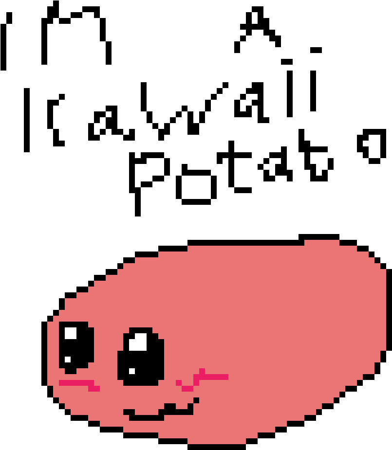 Im A Kawaii Potato - Potato Clipart (1200x1200), Png Download