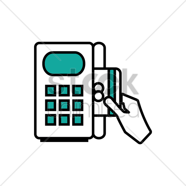 Download Credit Card Machine Vector Clipart Payment - Credit Card Machine Vector - Png Download (600x600), Png Download