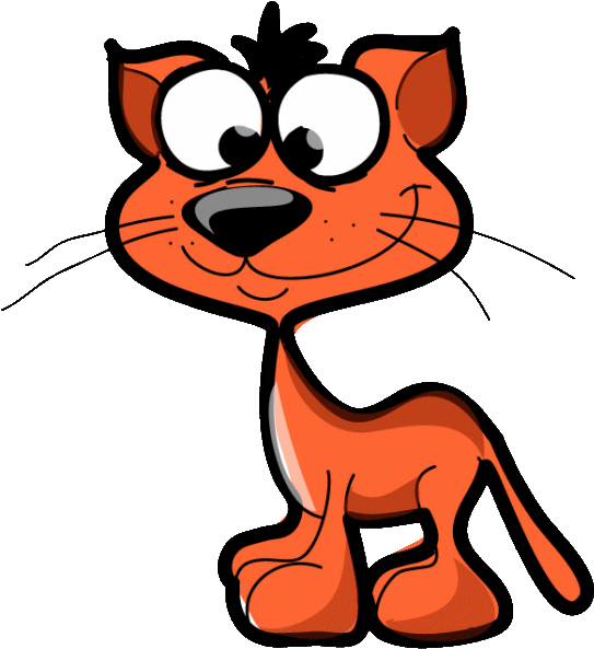 259 Chat - Decal Clipart (566x600), Png Download