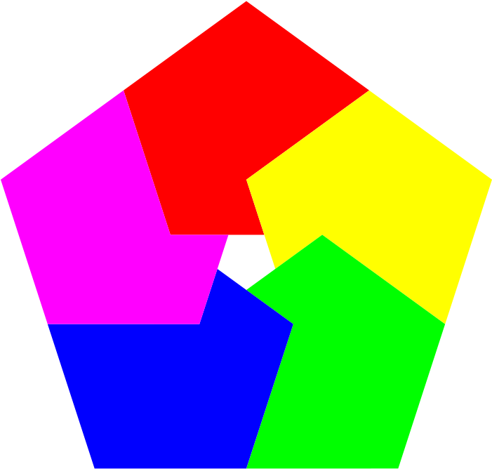 Nut Clip Art Download - Pentagon Shape Colorful - Png Download (800x800), Png Download
