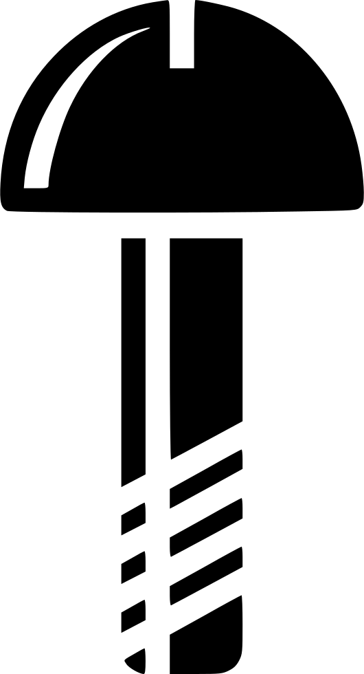 Screw Svg Thin Vector Free Download - Icon Clipart (530x980), Png Download