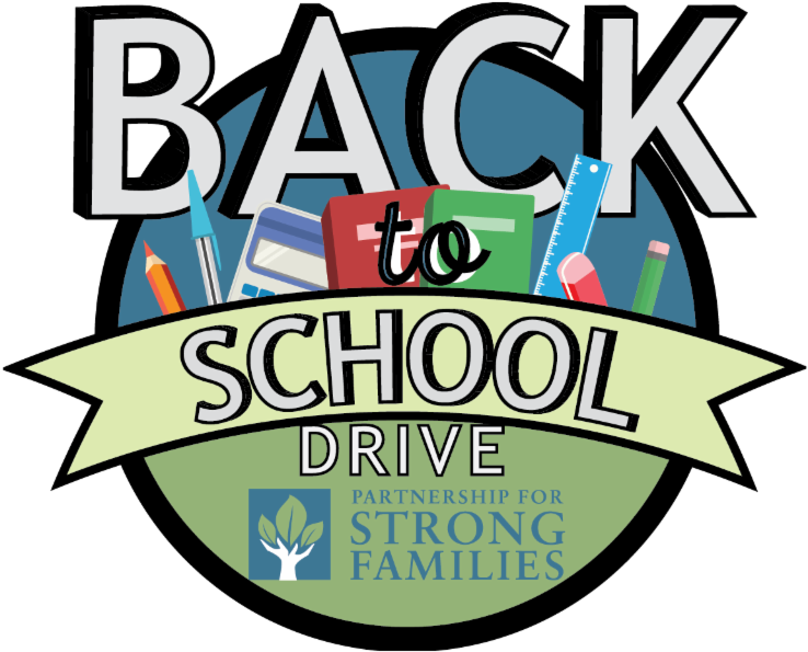 With Summer's Departure, Psf's Annual Back To School - Partnership For Strong Families Clipart (800x800), Png Download