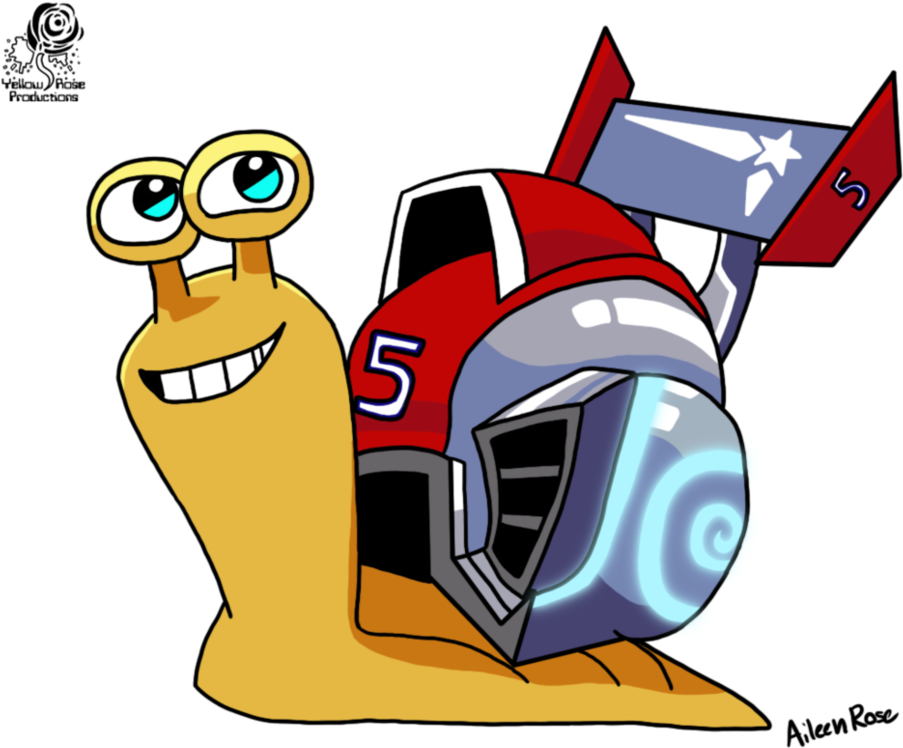 Turbo Snail Vector - Turbocharger Cartoon Clipart (989x807), Png Download