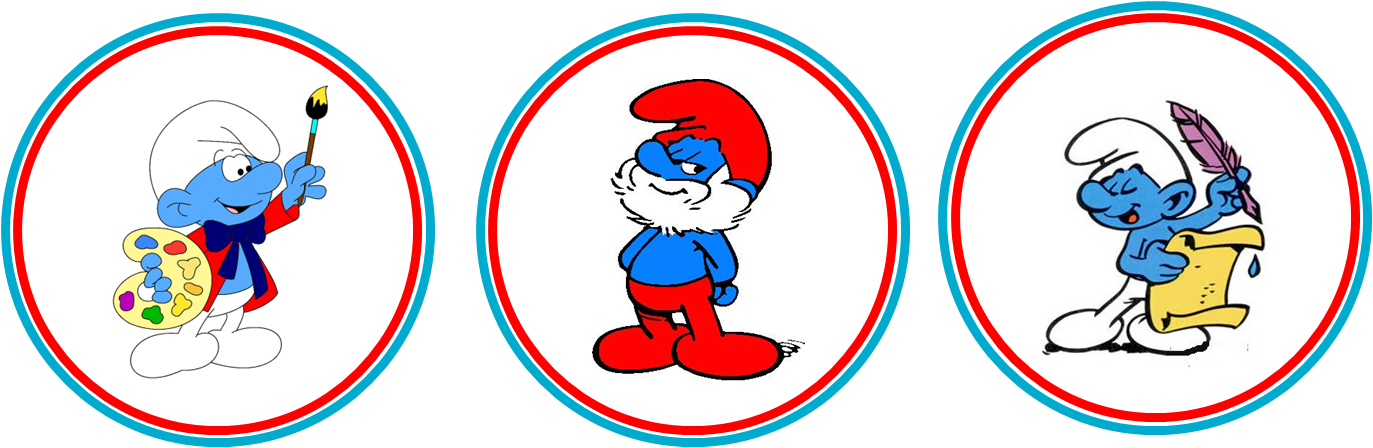 Find This Pin And More On Os Smurfs By Braz2766 Clipart (1373x448), Png Download