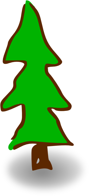 Christmas Tree Fir Drawing Graphic Arts - Clip Art - Png Download (750x750), Png Download