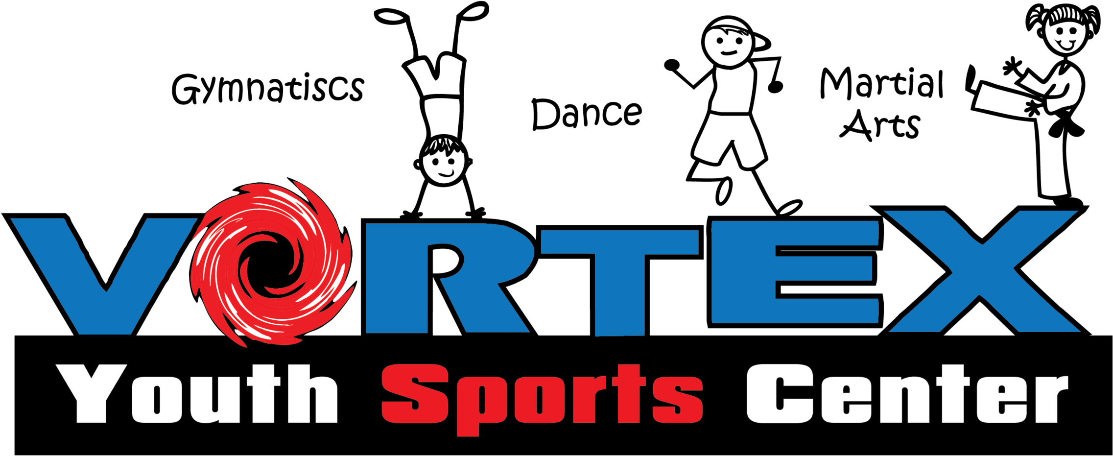 Vortex Martial Arts - Graphic Design Clipart (2500x1084), Png Download