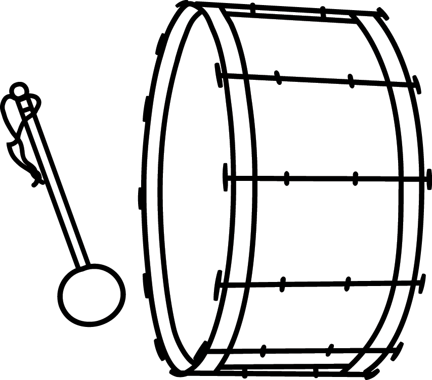 Drums Clipart Triangle Music - Table - Png Download (854x752), Png Download