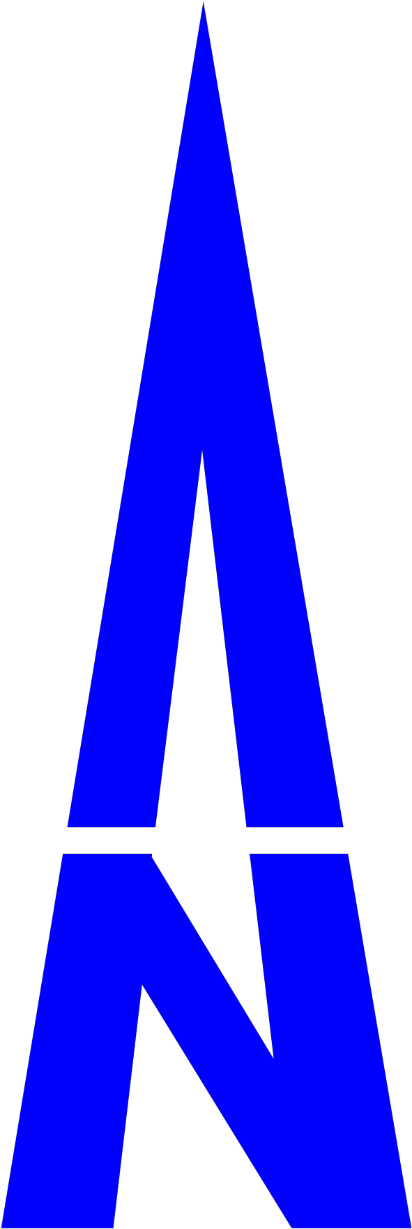 North Arrow Orienteering Clipart By Morits - Sierpinski Triangle Stage 1 - Png Download (401x1200), Png Download