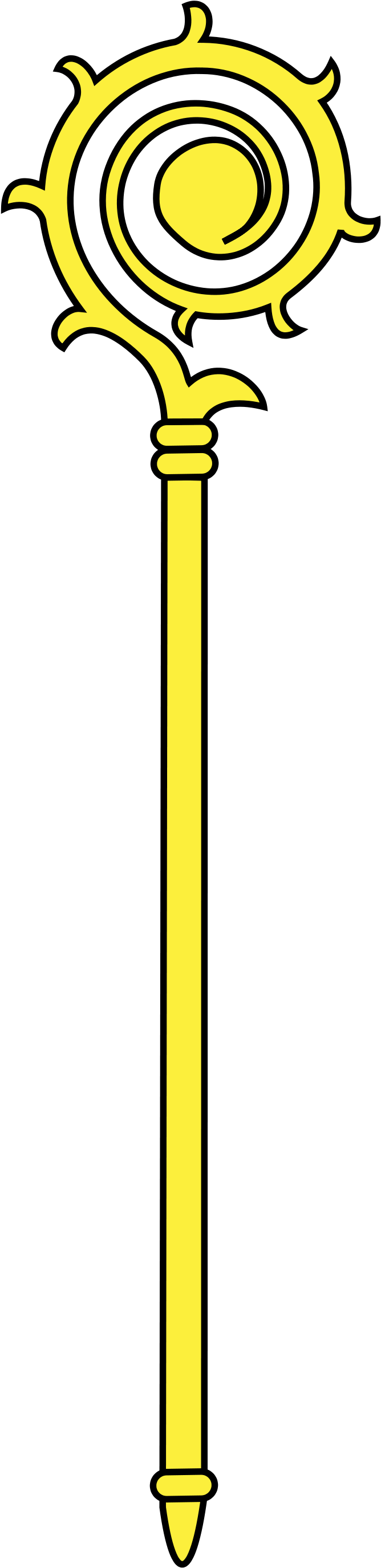 Shepherd Staff Png - Meuble Heraldique Crosse Clipart (2000x2828), Png Download