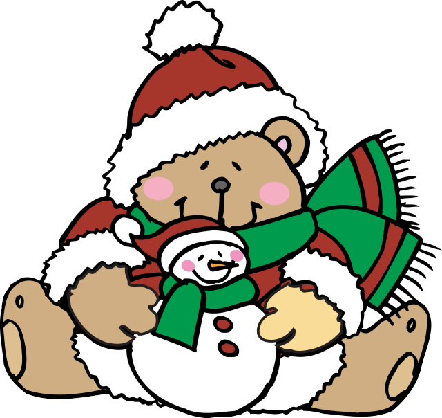 Birdhouse Christmas Teddy Greeting Cards (pk Of 10 Clipart (640x604), Png Download