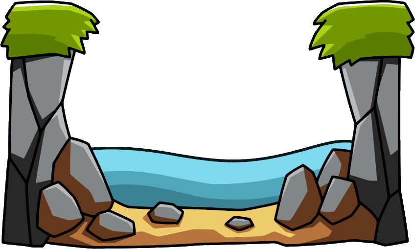 Fjord Clipart Painting - Scribblenauts Water - Png Download (848x509), Png Download