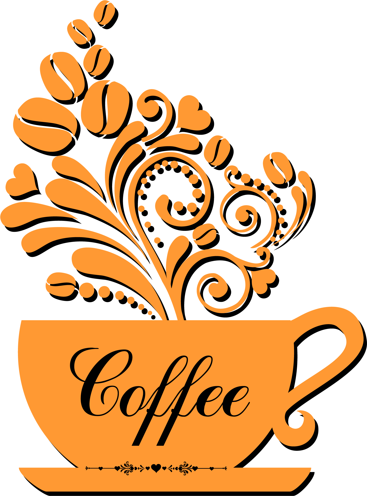 Coffee Cup Logo Png - Logo Kopi Clipart (2406x2637), Png Download
