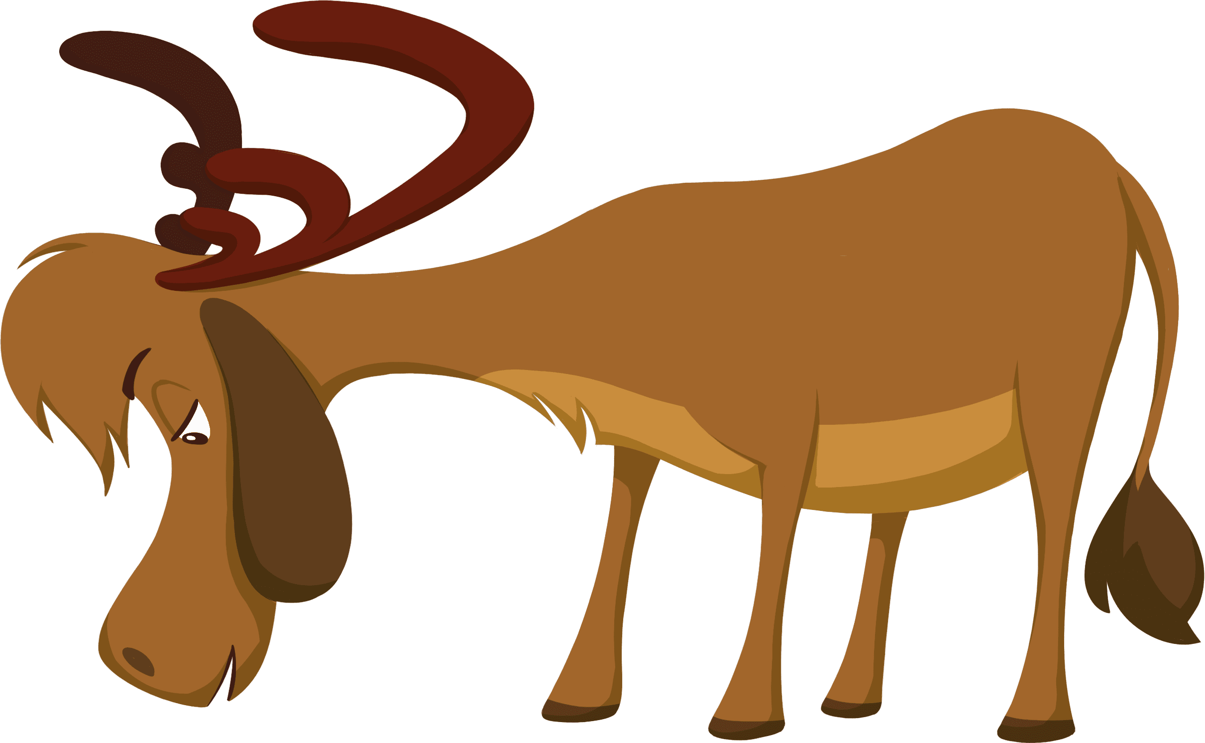 Let's Hop Over The Reindeers And Pick Up Max - Bighorn Clipart (2421x1492), Png Download