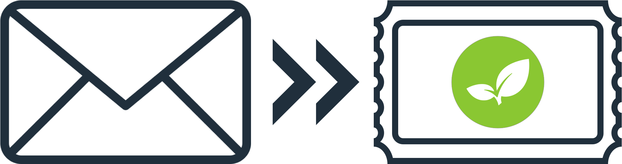 Drawing Depicting Mail To Axosoft - Mail Icon Transparent Png Clipart (2233x628), Png Download