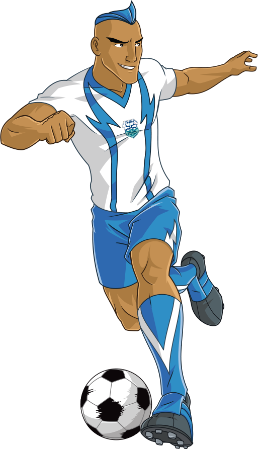 Playing Clipart Football Striker - Supa Strikas All Players - Png Download (513x893), Png Download