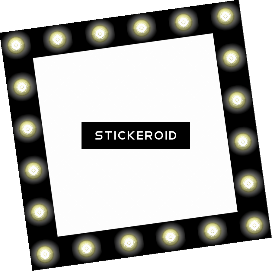 Toilet Sink With Mirror Clipart - Showbiz Makeup Mirror Png Transparent Png (901x899), Png Download