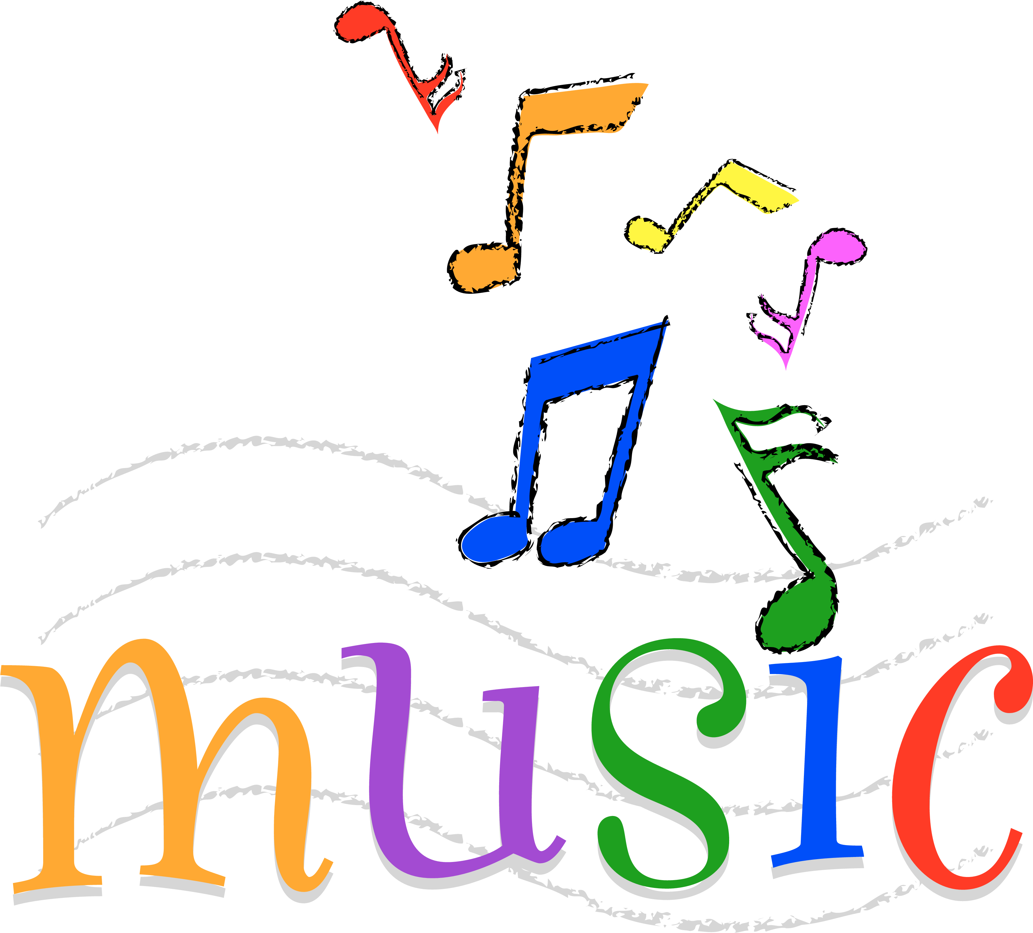Colorful Happy Music - Music Program Clip Art - Png Download (3300x2992), Png Download