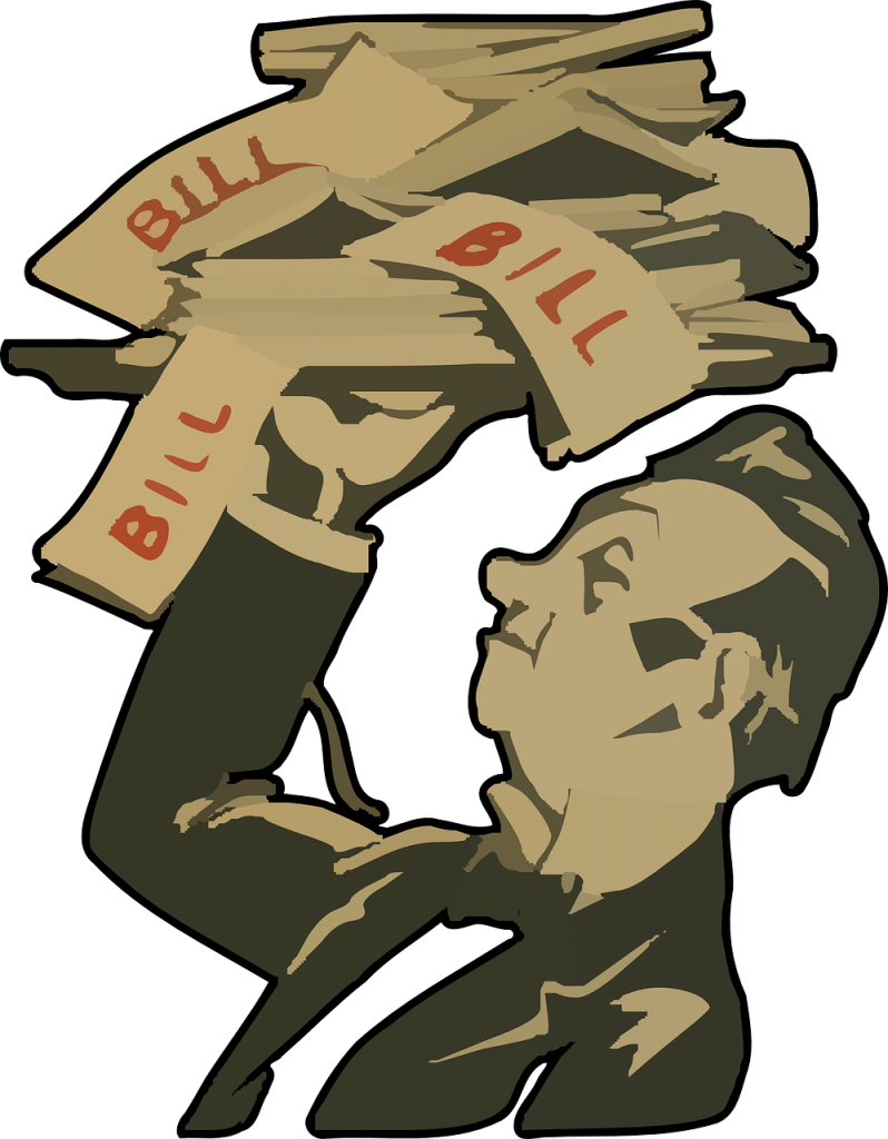Credit Card Delinquency - Bills Clip Art - Png Download (798x1024), Png Download