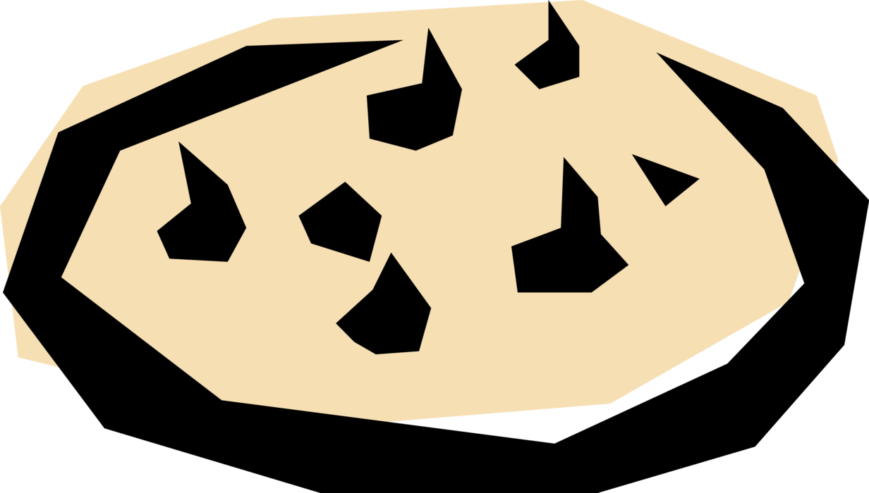 Vector Illustration Of Sweet Baked Goods Chocolate Clipart (1232x700), Png Download