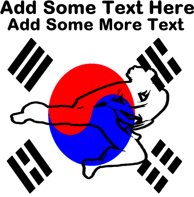 Taekwondo Tote Bag - South Korea Flag Png Clipart (700x700), Png Download