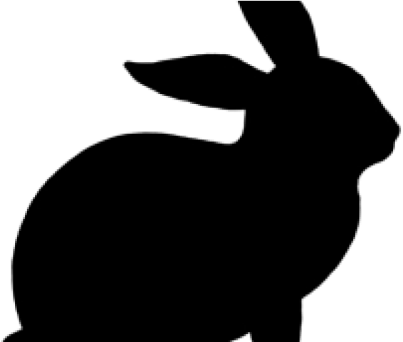 Giraffe Clipart Shadow - Rabbit Silhouette Png Transparent Png (640x480), Png Download
