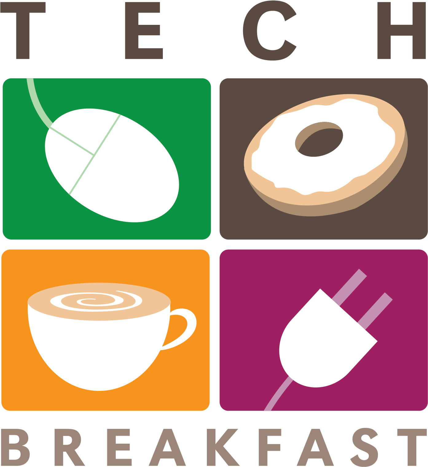 Interact With Your Peers In A Monthly Morning Breakfast - Technology Breakfast Clipart (1080x1080), Png Download
