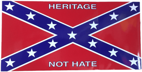 Confederate Flag Heritage Not Hate Sticker - Dixieland Clipart (720x720), Png Download