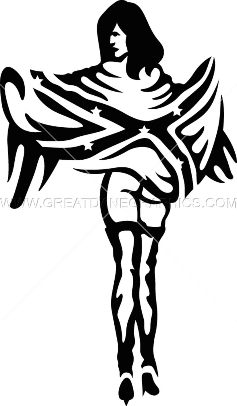 Confederate Girl - Art Clipart (825x1409), Png Download