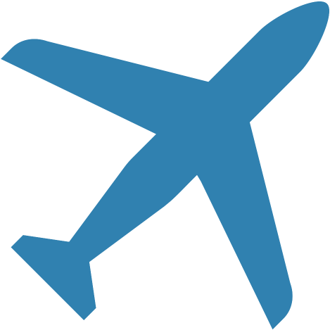 An Icon Of A Plane, In The Color Blue - Vliegtuigen Icoon Clipart (600x600), Png Download