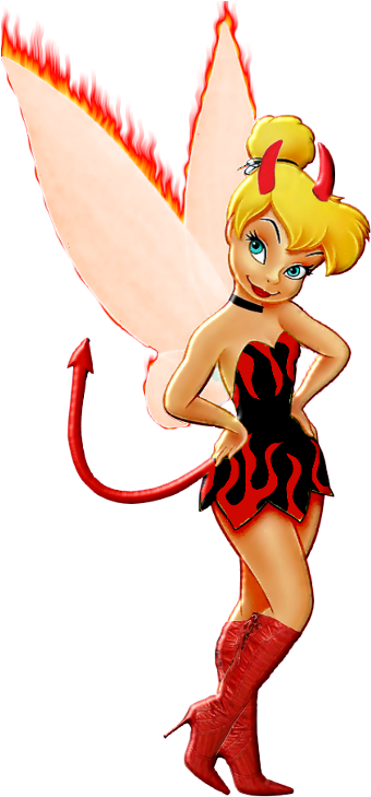 Tinkerbell Devil Clipart (480x732), Png Download