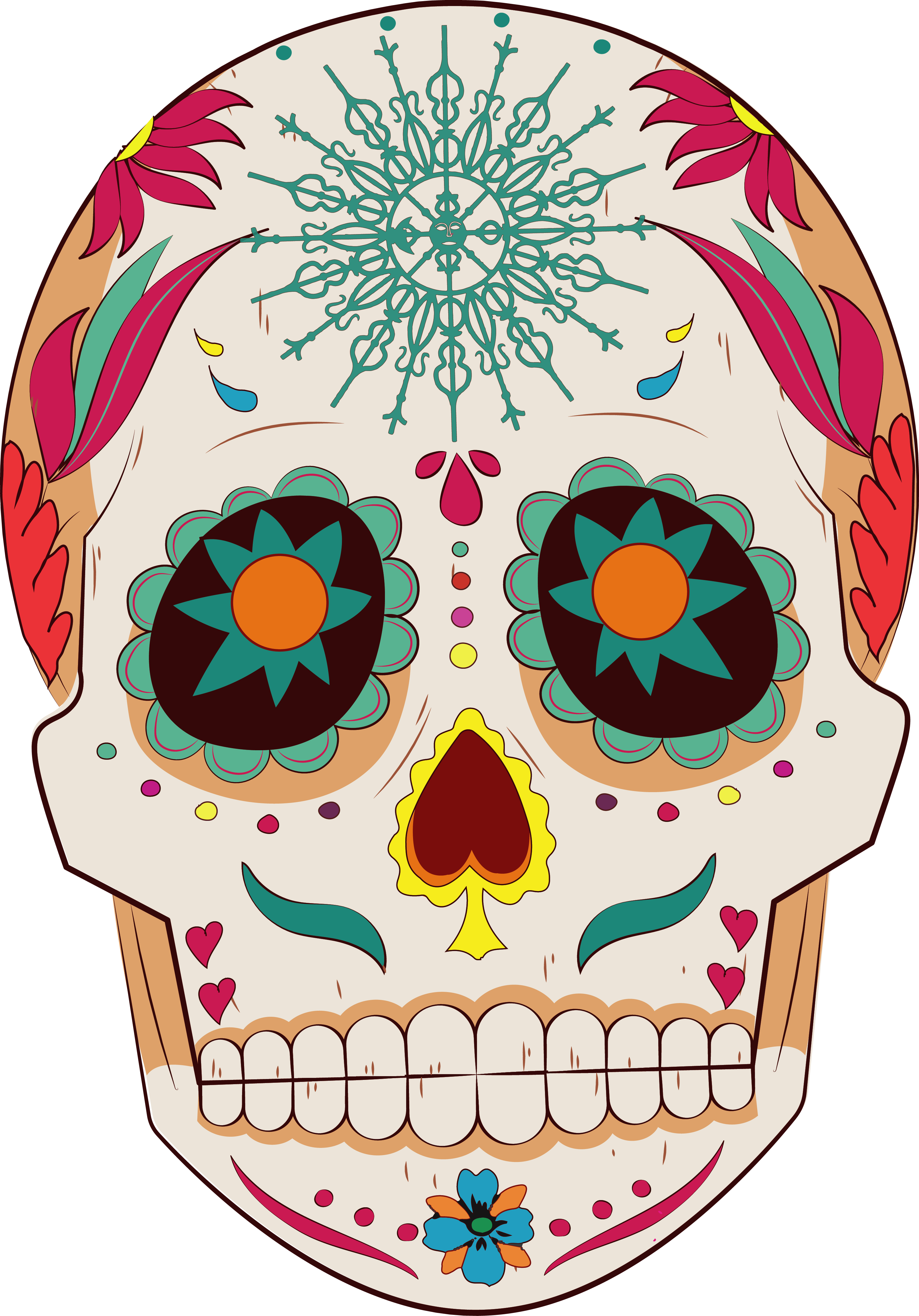 Scroll Clipart Die Wg Am Dienstag Sommerhitze Clip - Dia De Muertos 2017 Png Transparent Png (3204x4587), Png Download