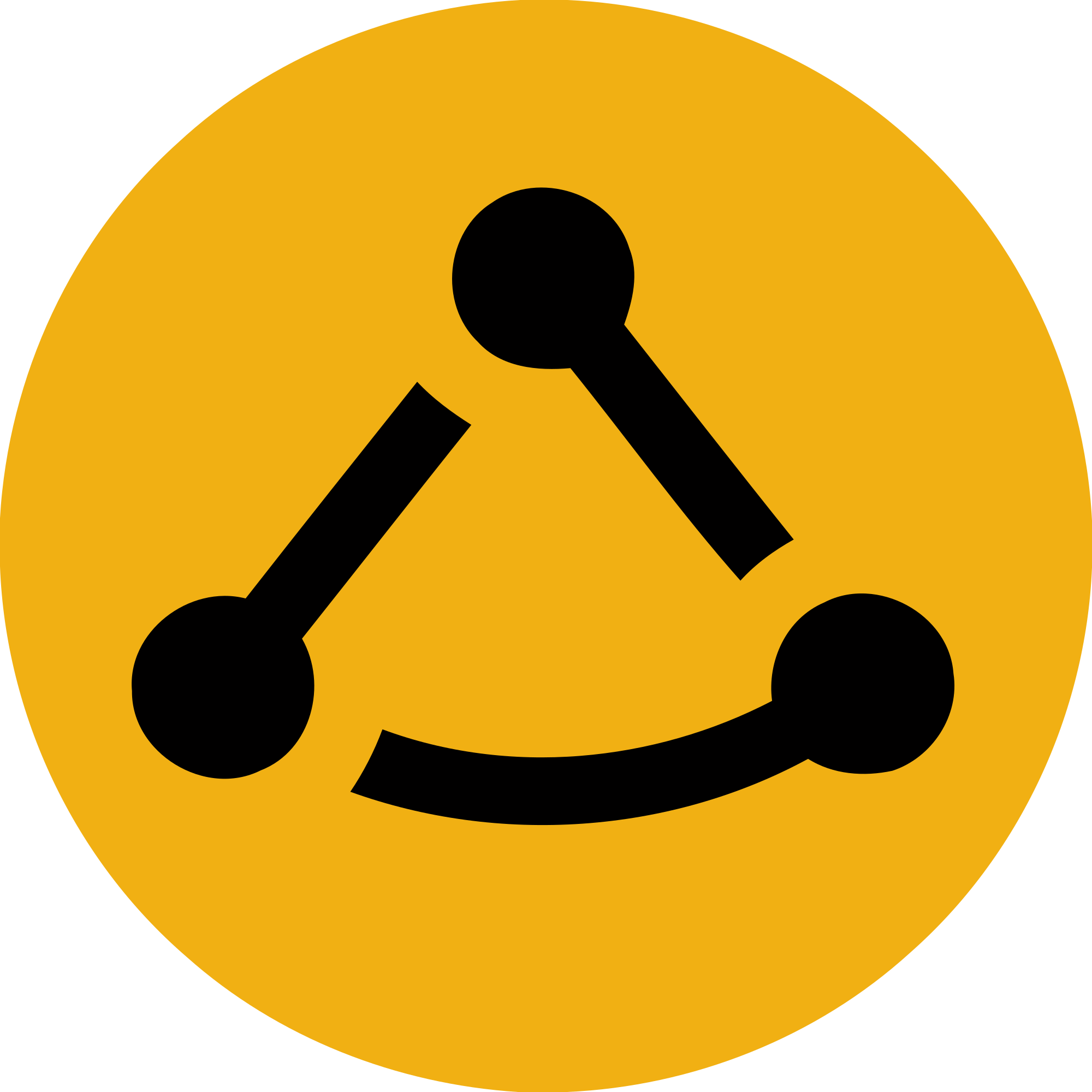 Open - Black Circle Clipart (2000x2000), Png Download