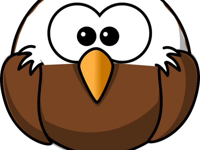 Cute Clipart Eagle - Clip Art Cartoon Eagle - Png Download (640x480), Png Download