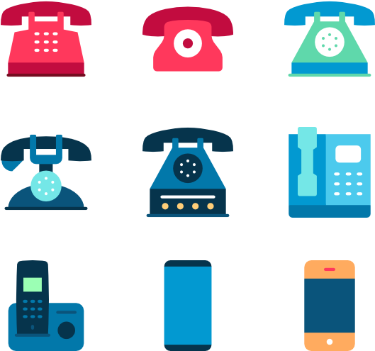Phone Icon Set Clipart (600x564), Png Download