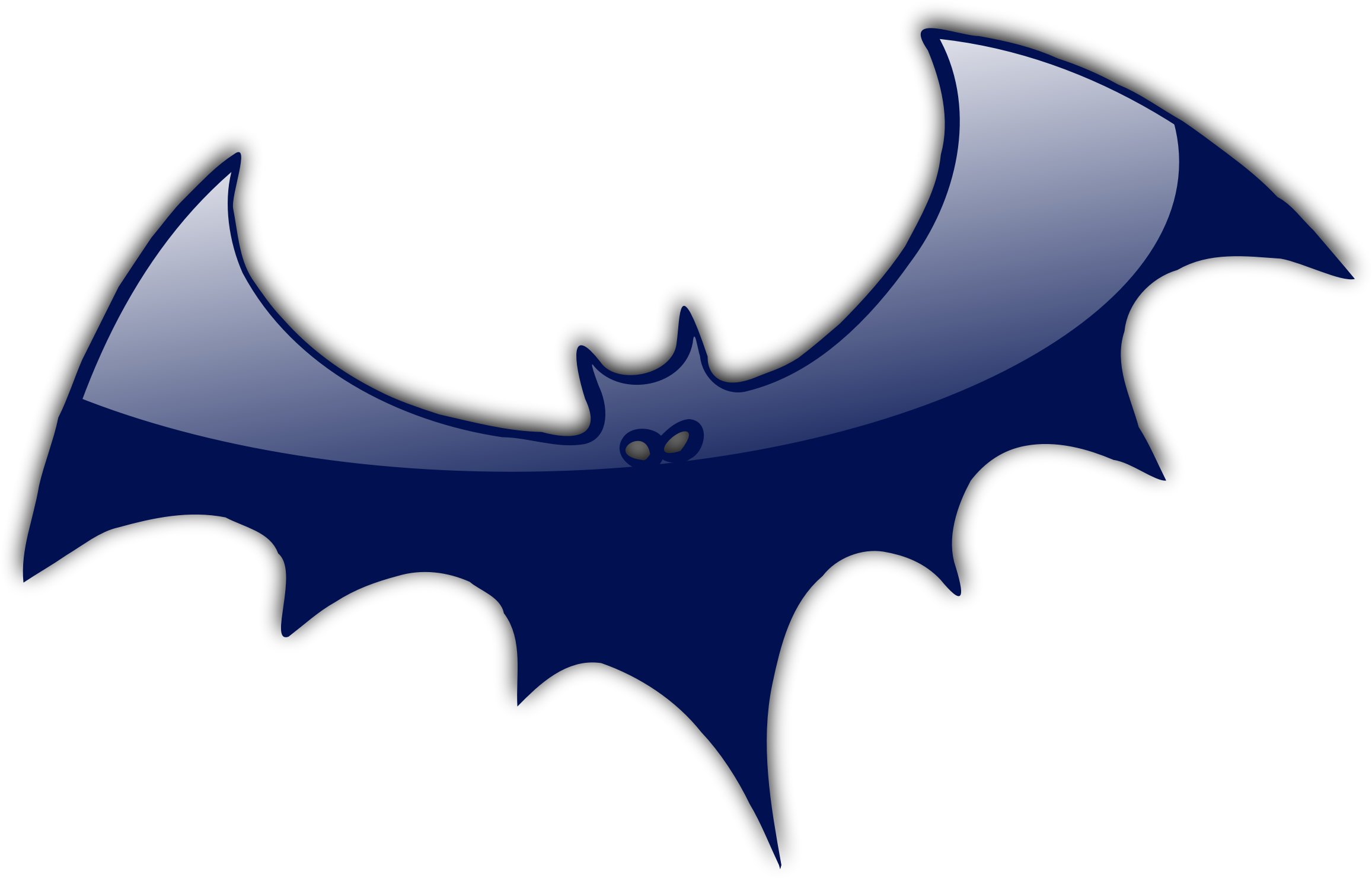 Big Image - Halloween Bat Shower Curtain Clipart (2314x1481), Png Download