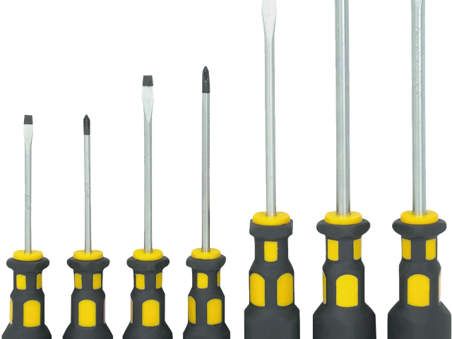 Screw Clipart Screwdriver - Pittsburgh 7 Piece Double Grip Screwdriver Set 9577 - Png Download (640x480), Png Download